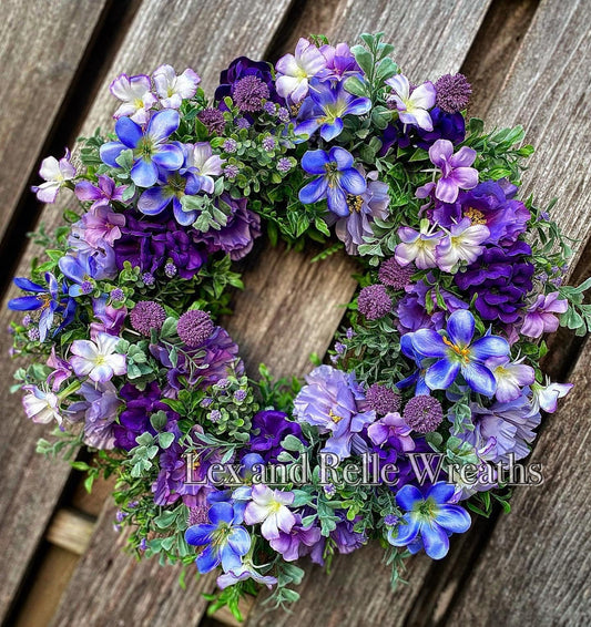 Violeta Purple Spring Wreath