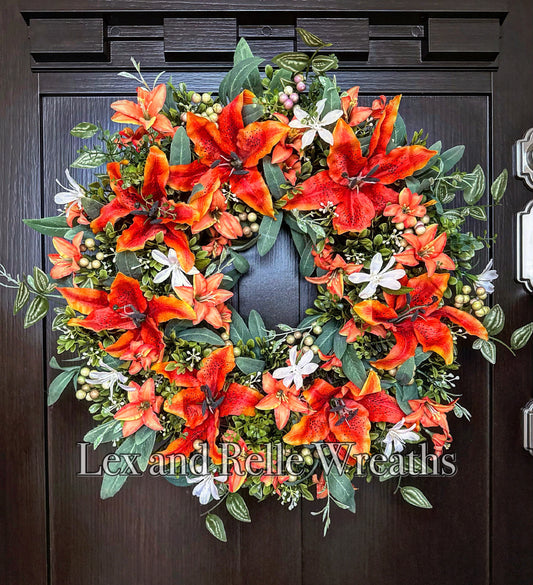 CUSTOM ✨Jackson✨ Tiger Lily Wreath